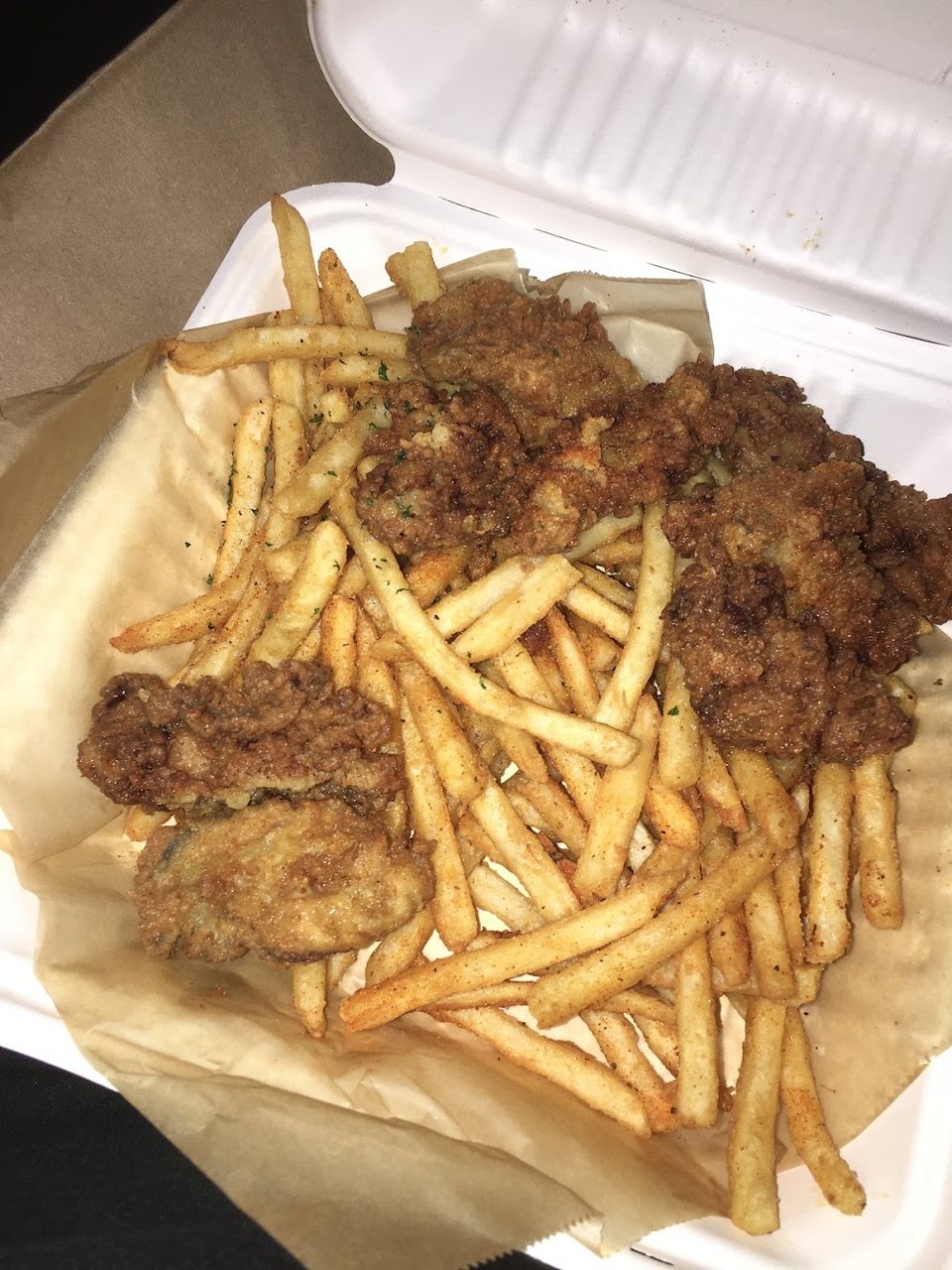 Fried Oysters with Fries